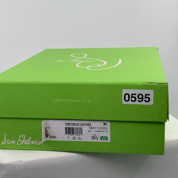 NWT NIB Sam Edelman Daniella Women’s Tan Ankle Strap Block Heels Sandals - Picture 12 of 12